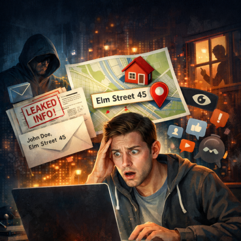 Shocked man who found his personal data on the internet